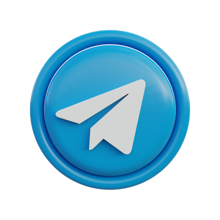 Free Telegram  3D Icon