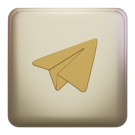 Free Telegram  3D Icon