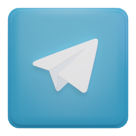 Free Telegram  3D Icon