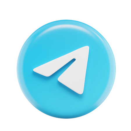 Free Telegram  3D Icon