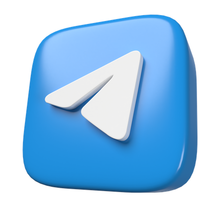 Free Telegram  3D Icon