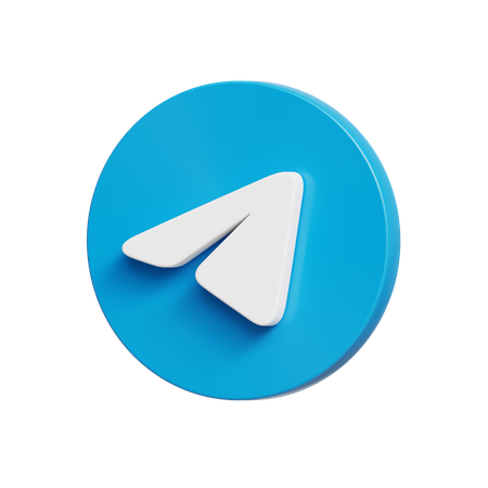 Free Telegram  3D Icon