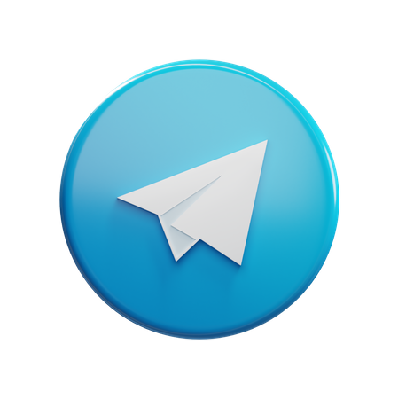 Free Telegram  3D Icon