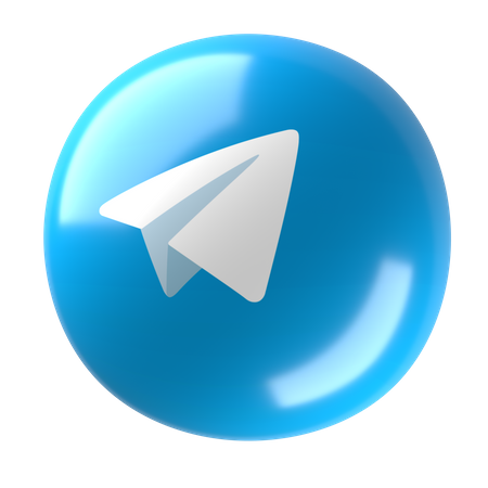 Free Telegram  3D Icon