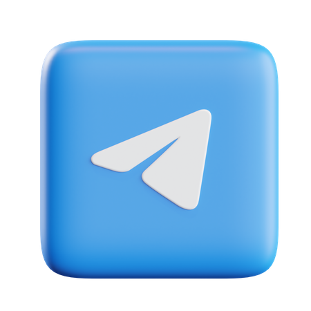Free Telegram  3D Icon