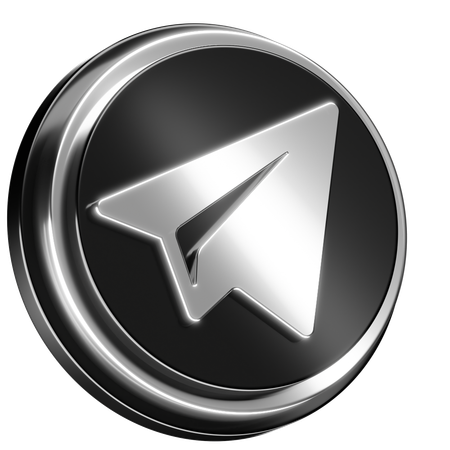 Free Telegram  3D Icon