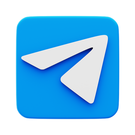 Free Telegram  3D Icon