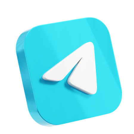 Free Telegram  3D Icon
