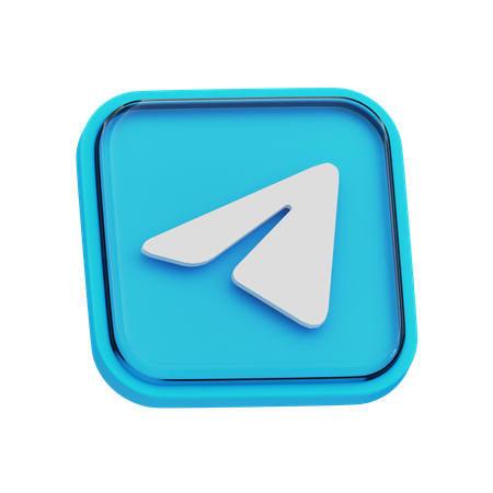 Free Telegram  3D Icon