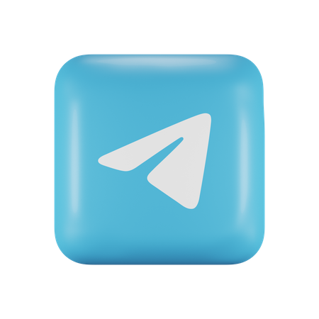 Free Telegram  3D Icon