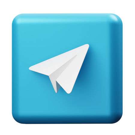 Free Telegram  3D Icon