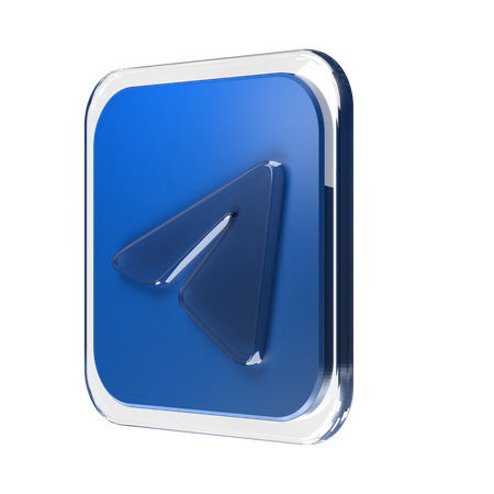 Free Telegram  3D Icon