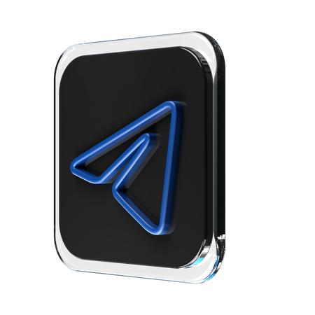 Free Telegram  3D Icon