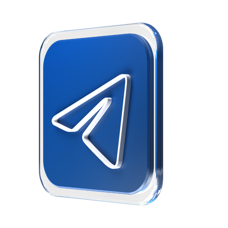 Free Telegram  3D Icon