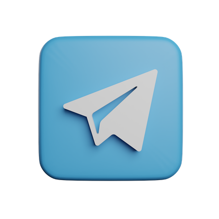 Free Telegram  3D Icon