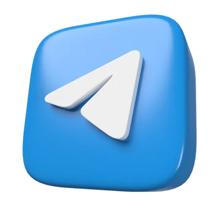 Free Telegram 3D Icon