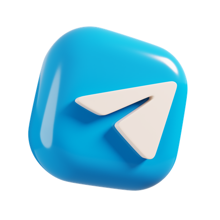 Free Logotipo de telegrama  3D Logo