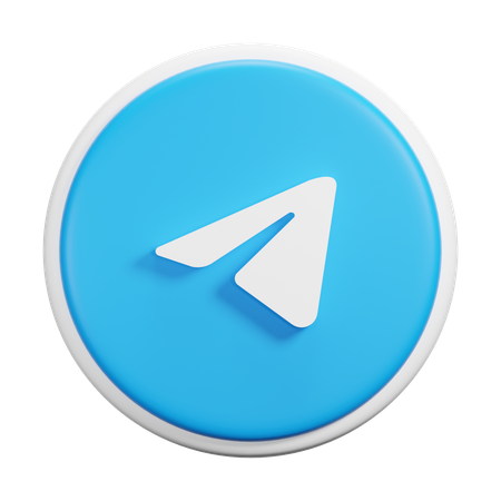 Free Telegramm  3D Icon