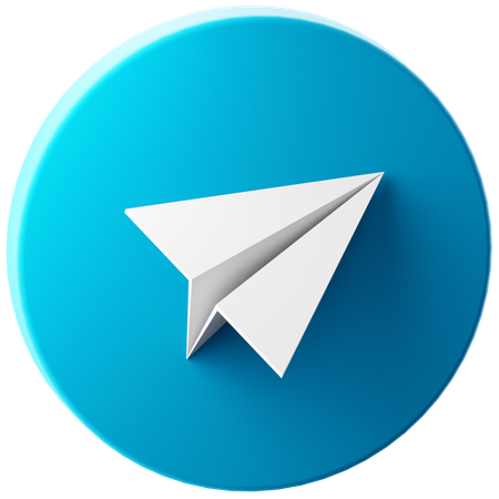 Free Telegramm  3D Icon