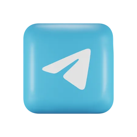 Free Telegramm  3D Logo