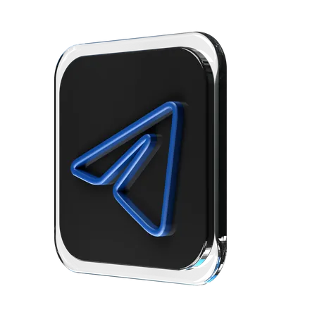 Free Telegramm  3D Logo