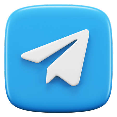 Free Telegramm  3D Icon