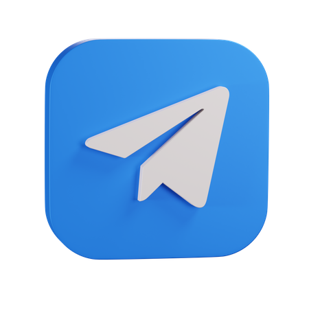 Free Telegram-Logo  3D Icon