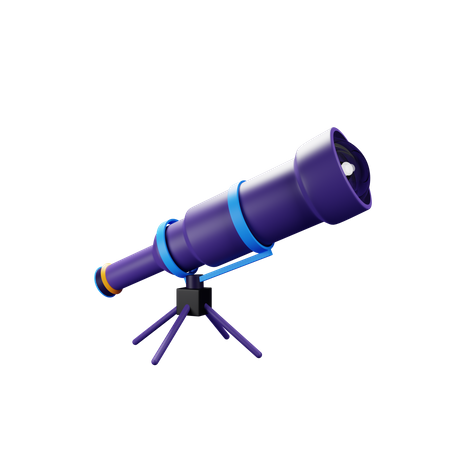 Free Telescope  3D Icon