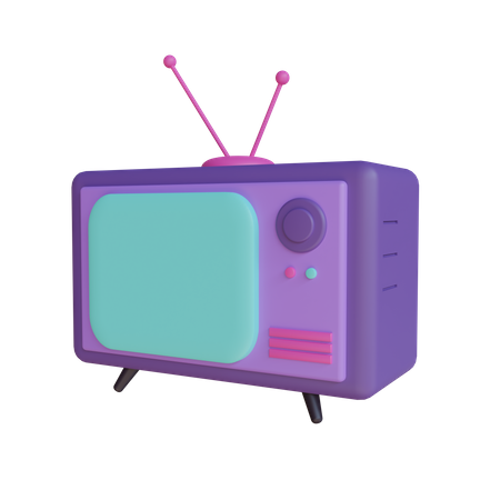 Free Televisión retro  3D Illustration