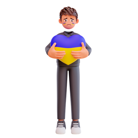 Free Tenant le coeur de l'Ukraine  3D Icon