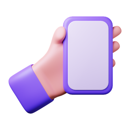 Free Tenir un smartphone  3D Icon