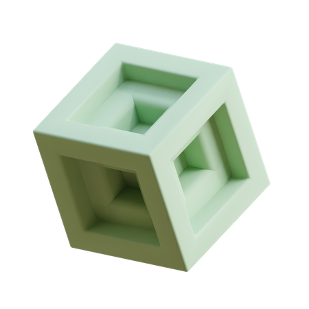 Free Tesserakt  3D Icon