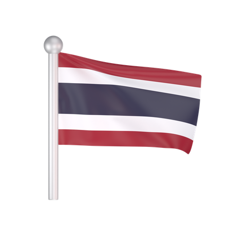 Free Thailand Flag  3D Icon