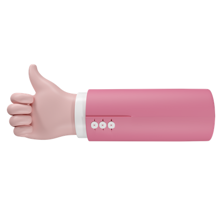 Free Thumb Up Hand Gesture  3D Icon