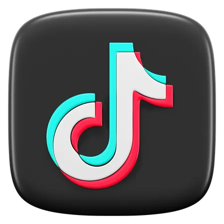 Free Dynamic And Modern Tik Tok Logo 3D Icon