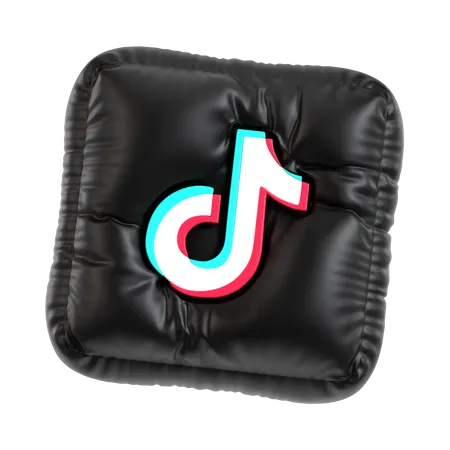 Free 3 D Inflated Tiktok Logo 3D Icon