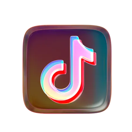 Free TikTok  3D Icon