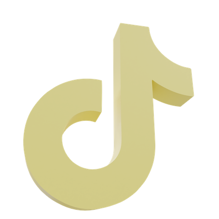 Free Tiktok  3D Icon