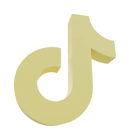 Free Tiktok  3D Icon