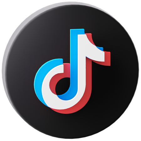 Free TikTok  3D Icon