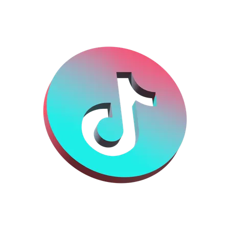 Free Tiktok  3D Icon