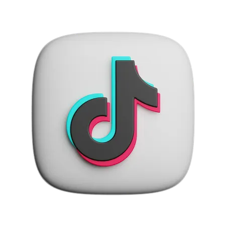 Free Tiktok  3D Icon