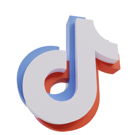 Free Tiktok  3D Icon