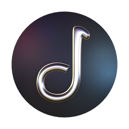 Free Tiktok  3D Icon