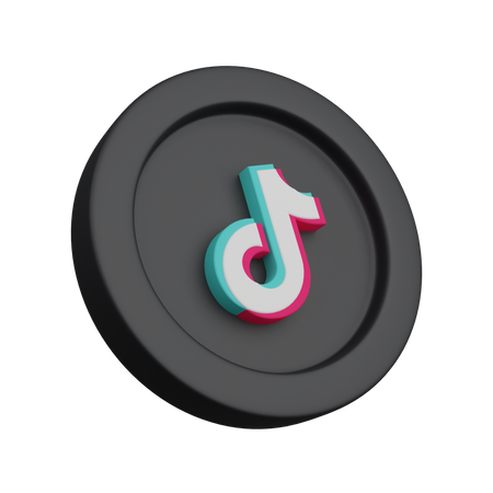 Free Tiktok  3D Logo