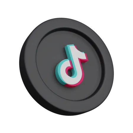 Free Tiktok  3D Logo