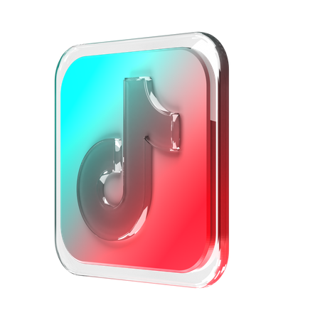 Free Tiktok  3D Logo