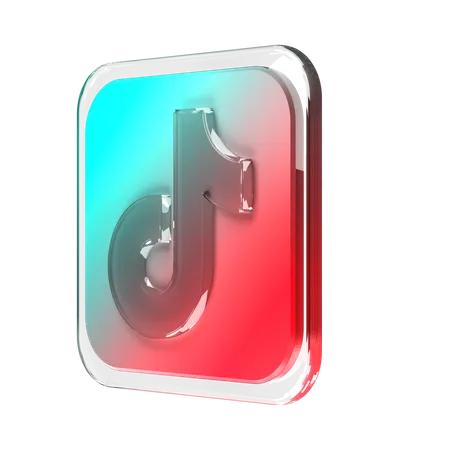 Free Tiktok  3D Logo