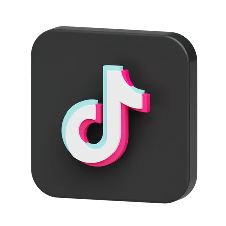 Free Tiktok  3D Logo