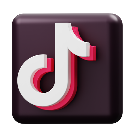 Free Tiktok  3D Logo